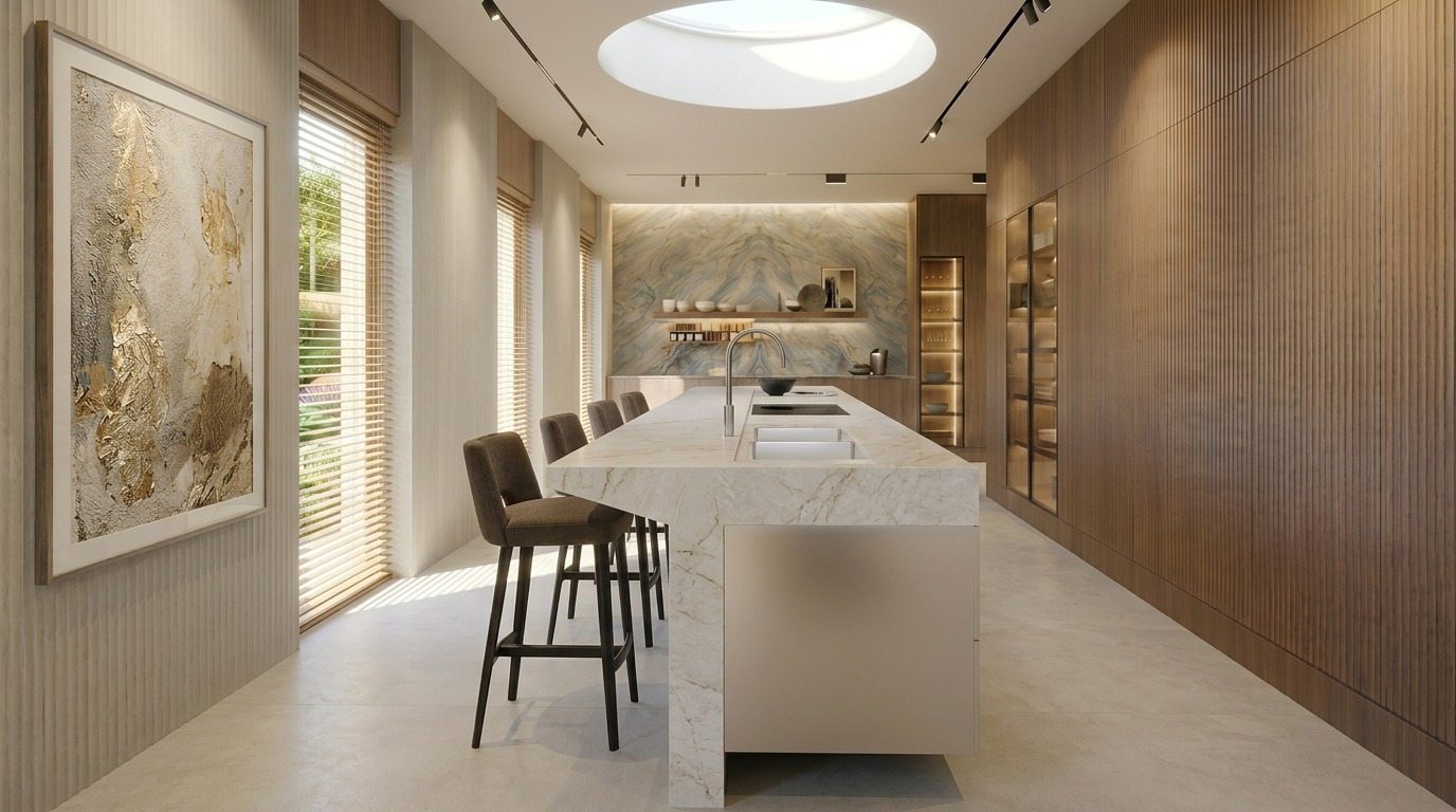 cocina diseño lujo Madrid 2025 arquitecto residencial ALYCIA Residences casa exclusiva Madridaurri